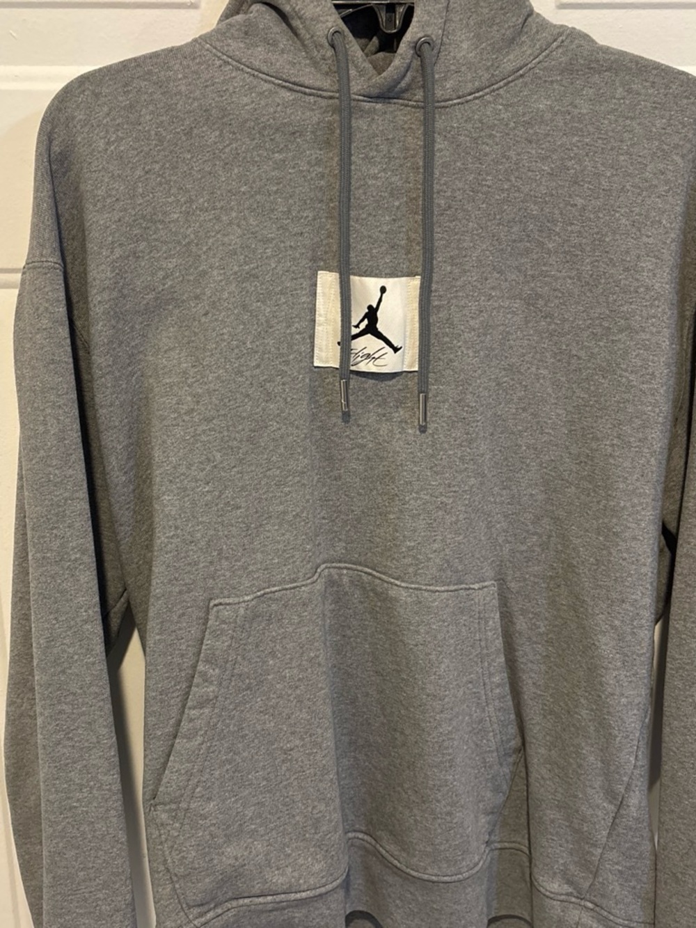 Jordan Gray Pullover Hoodie with Jumpman Patch